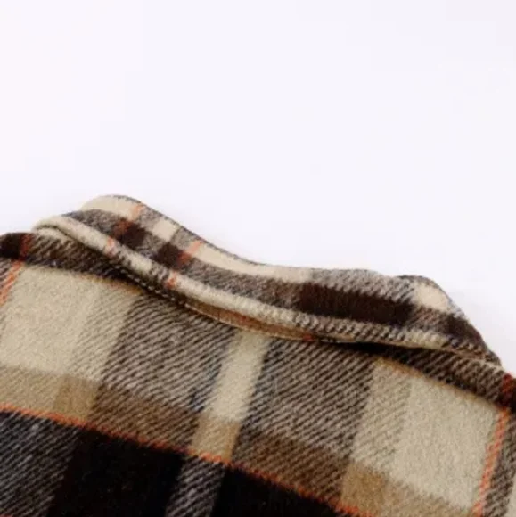 New orange plaid shacket - Picture 9 of 11